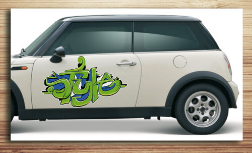 Aufkleber fürs Auto, Autoaufkleber Graffiti Style "style Aufkleber"