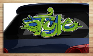 Aufkleber f&uuml;rs Auto, Autoaufkleber Graffiti Style &quot;style Aufkleber&quot;