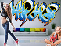 Graffiti Wand Sticker "Aufkleber 21"