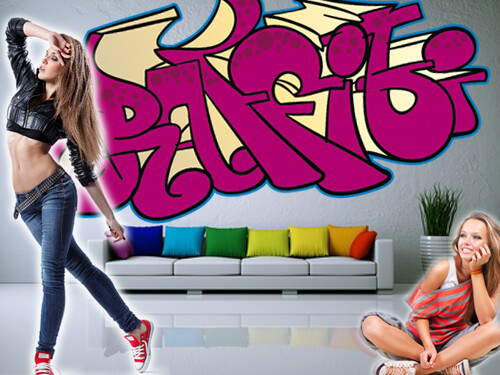 Graffiti Aufkleber für Wände "Aufkleber 18"