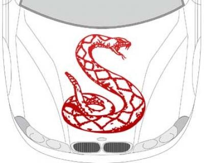 Autoaufkleber für die Motorhaube "Schlangen Aufkleber"