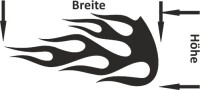 Autoaufkleber f&uuml;r die Motorhaube &quot;Aufkleber Flammenpaar&quot;