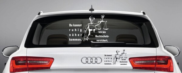 Aufkleber fürs Auto "bitte Abstand halten!"