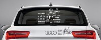 Aufkleber fürs Auto "bitte Abstand halten!"