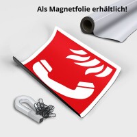 Feuer Notruf Schild Beschilderung - Brandschutzzeichen Notruf 112