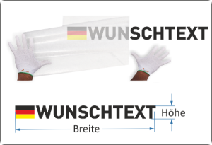 Deutschlandflagge mit Fahrernamen Aufkleber