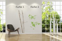 Wandtattoo Bambus, zweifarbig
