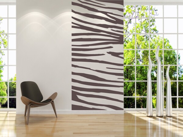 Wandtattoo "Zebra look Wandaufkleber"