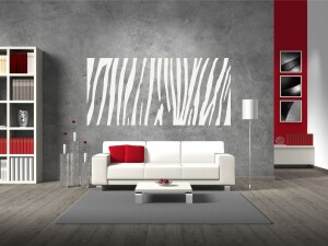Wandtattoo &quot;Zebra look Wandaufkleber&quot;