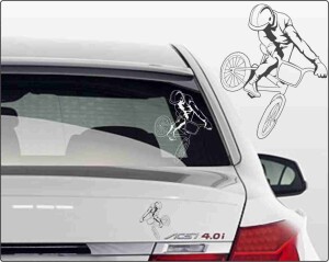Aufkleber BMX Biker