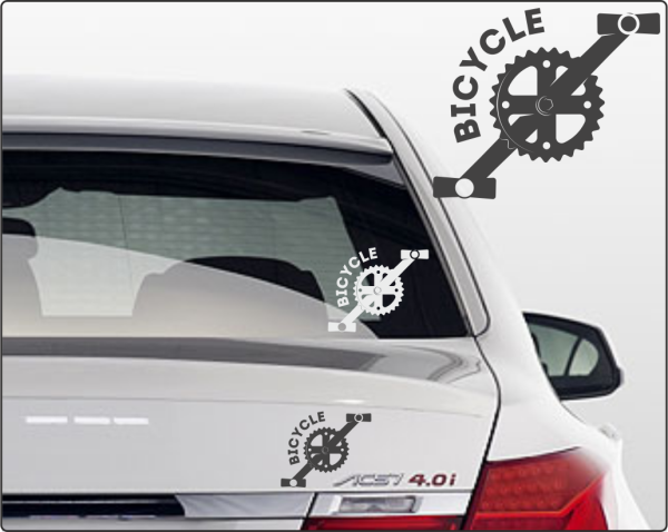 Autosticker Radfahrer Biker