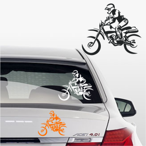 motocross Aufkleber fürs Auto