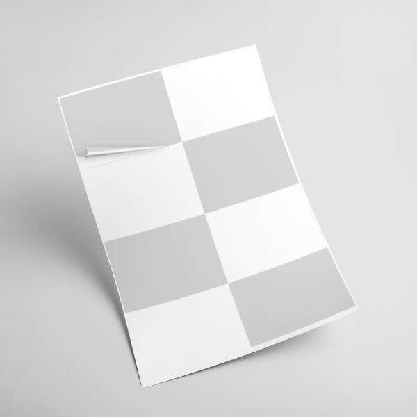 60 Plaketten auf DIN A4 Bögen